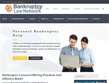 Tablet Screenshot of bankruptcylawnetwork.com